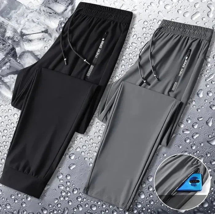 Pack of 3 MEGA-WINTER-OFFER 😍 Premium-Quality Men's Lycra-Pants (Black, Blue & Grey Color)