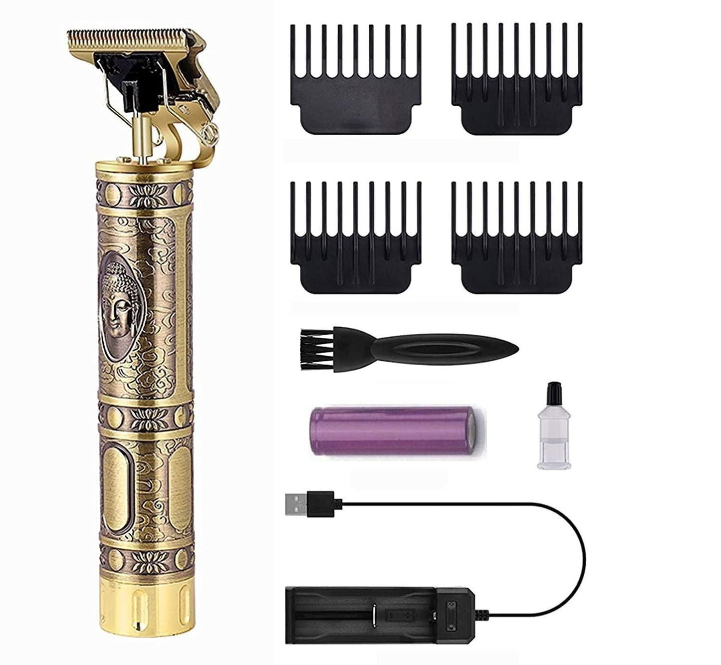 Hair Trimmer For Men Buddha Style  hair Trimming Machine (Golden)