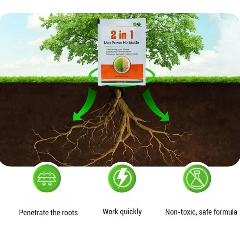 Dual-Action Weed Killer - Max Power Herbicide (pack of2)