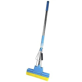 Floor Cleaning Squeeze Mop with Adjustable Telescopic Handle, Squeegee Absorber Sponge Cleaner, Pocha for Home, Kitchen, Bathroom