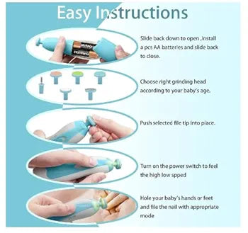 Electric Nail Trimmer for Baby, Baby Nail Trimmer, Baby Nail Cutter, Nail Trimmer for New Born Baby, Kids Nail Cutter with Light