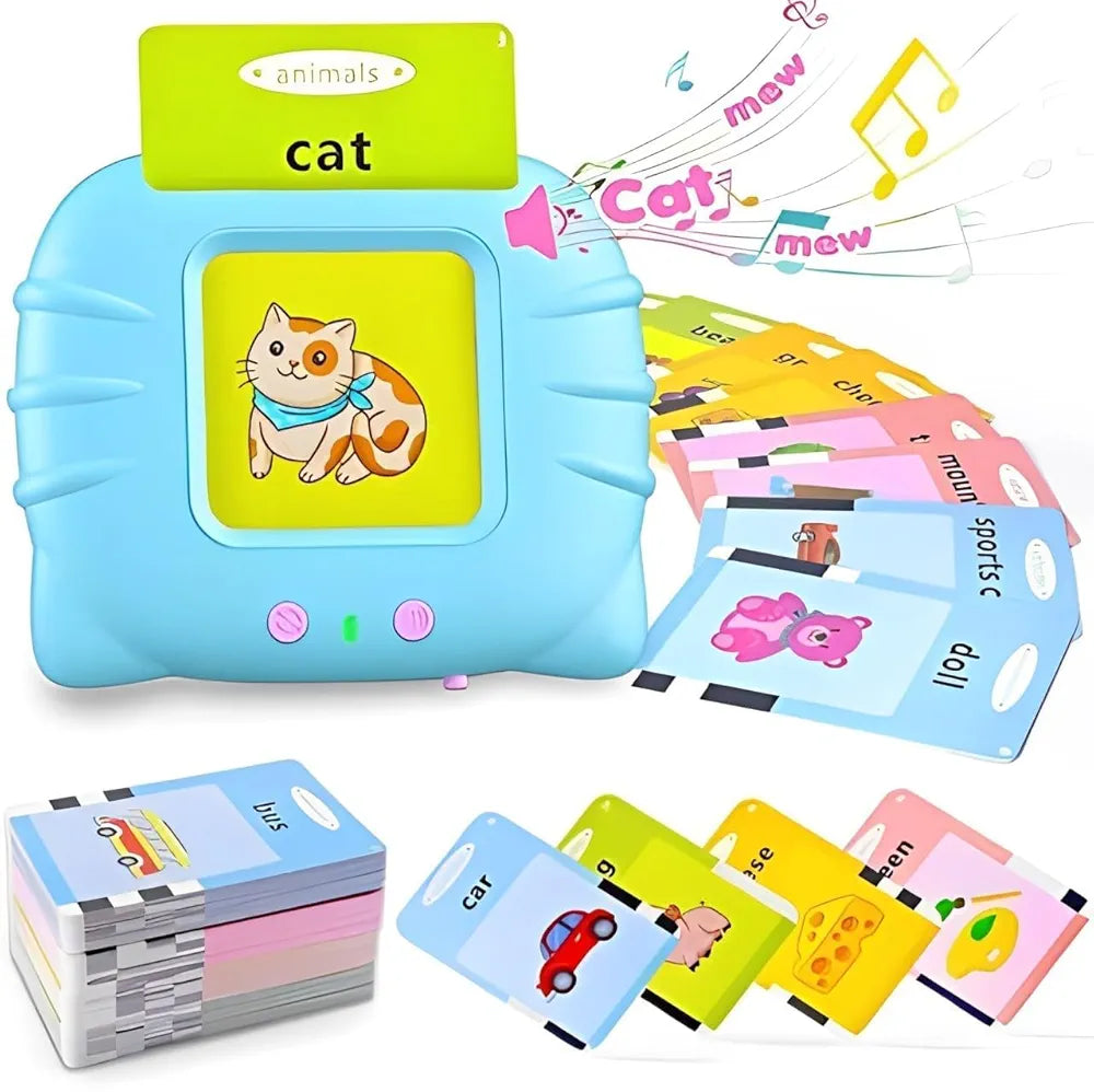 Flash Cards Educational Learning Toys for 2 to 6 Years Old Boys Girls, Educational Toddlers Toys Reading Machine with 224 Words Preschool Montessori Birthday Gift for Kids.