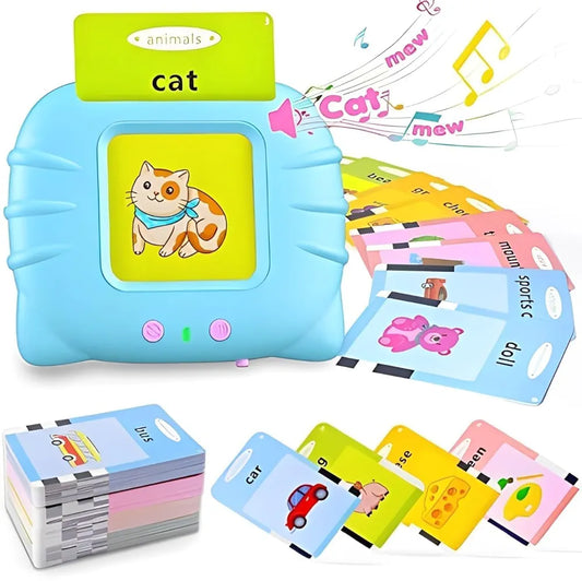Flash Cards Educational Learning Toys for 2 to 6 Years Old Boys Girls, Educational Toddlers Toys Reading Machine with 224 Words Preschool Montessori Birthday Gift for Kids.