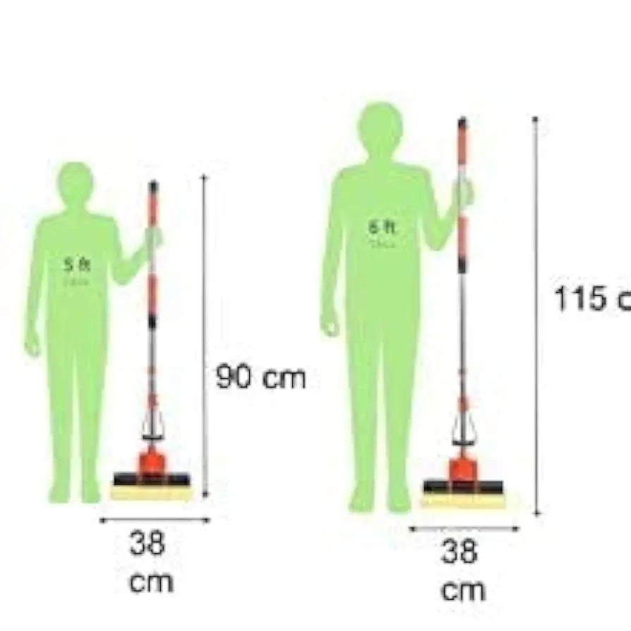 Floor Cleaning Squeeze Mop with Adjustable Telescopic Handle, Squeegee Absorber Sponge Cleaner, Pocha for Home, Kitchen, Bathroom